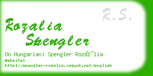 rozalia spengler business card